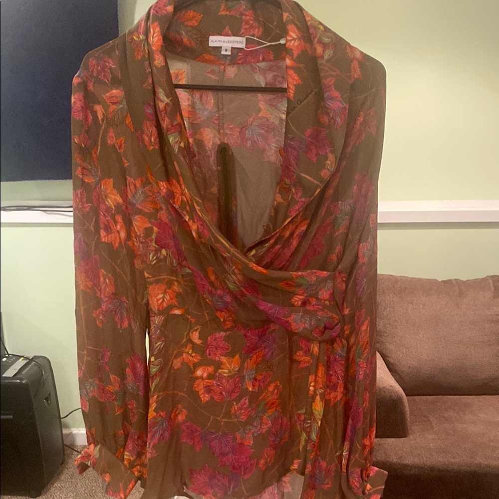 Diane von Furstenberg Floral Blouse